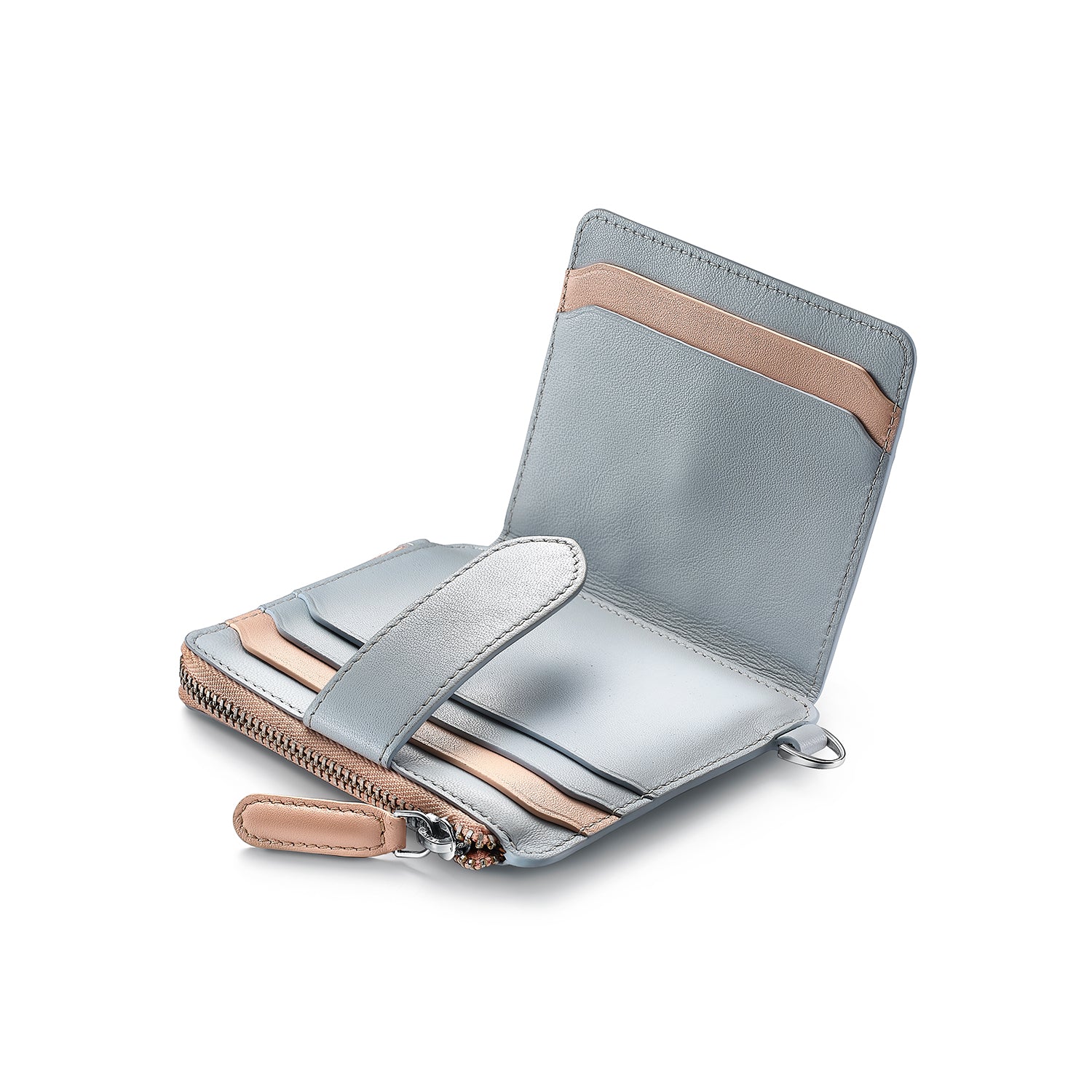 Sheaffer Gift Set ft. Expressions 100 9376 Blue and Pink Pearlised Gradient Ballpoint Pen with Chrome-plated Trims and Genuine Leather Wallet