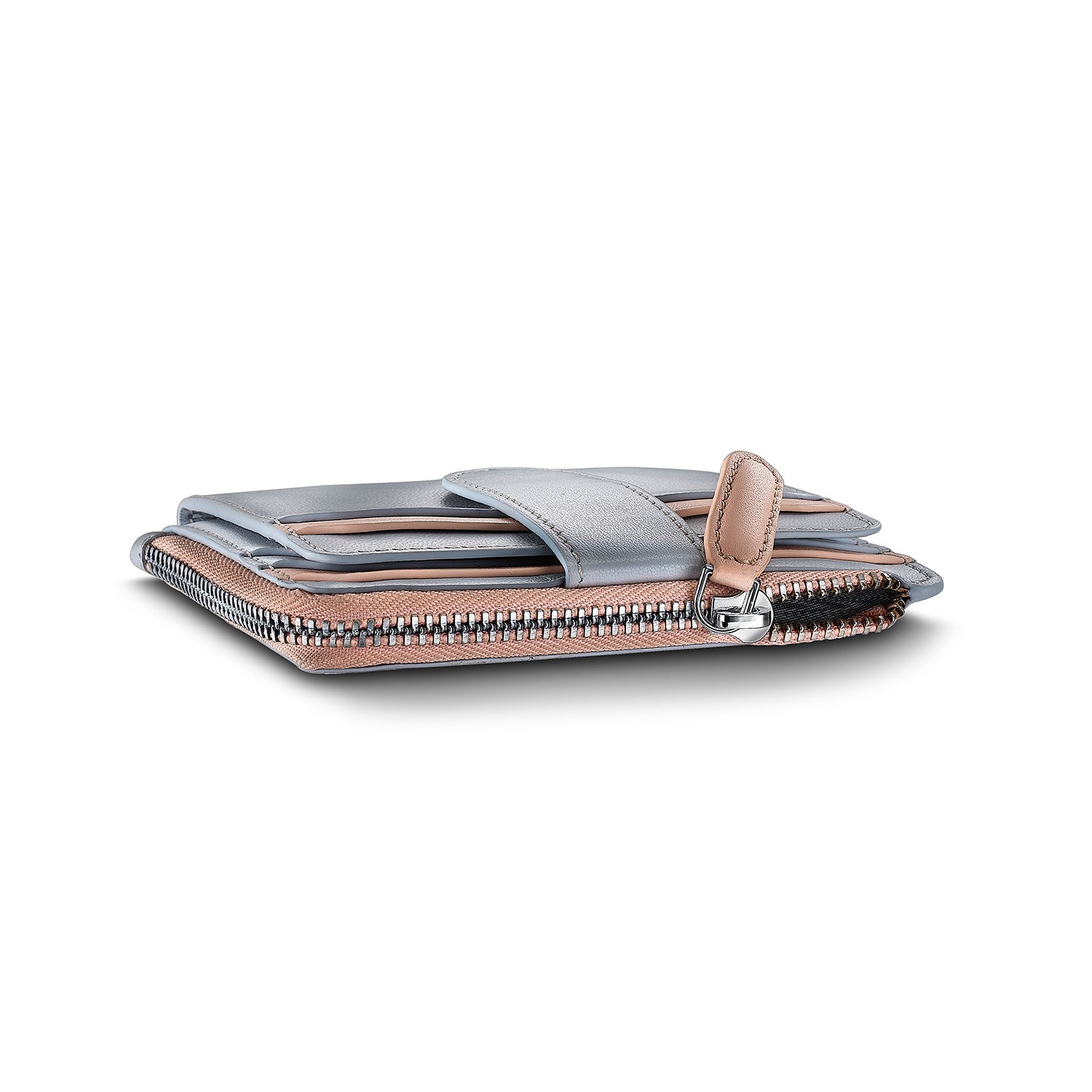 Sheaffer Gift Set ft. Expressions 100 9376 Blue and Pink Pearlised Gradient Ballpoint Pen with Chrome-plated Trims and Genuine Leather Wallet