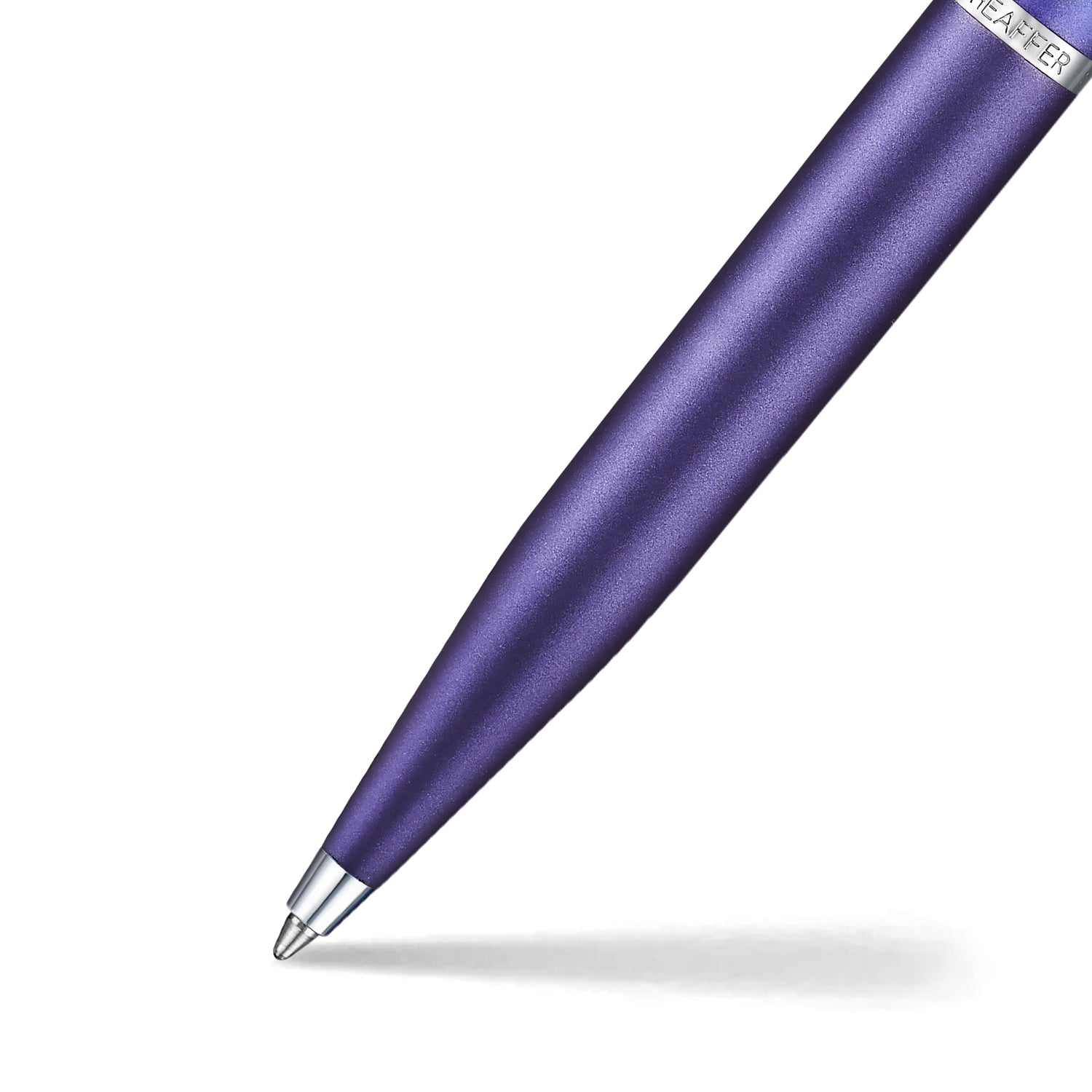Sheaffer Gift Set ft. Expressions VFM 9430 Blue and Purple Pearlised Gradient Ballpoint Pen with Genuine Leather Card Case