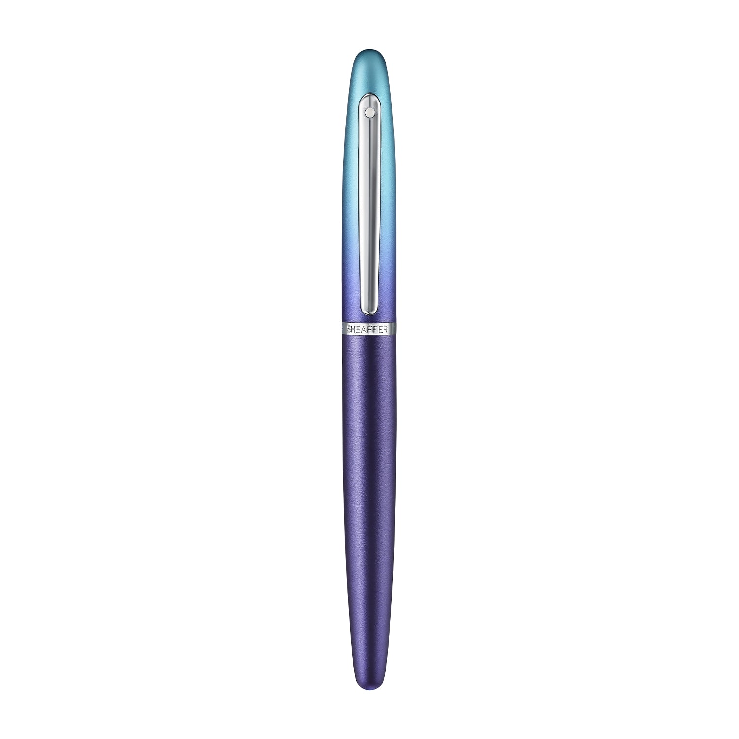 Sheaffer VFM 9430 Expressions Blue and Purple Pearlised Gradient Fountain Pen with Chrome-Plated Trims