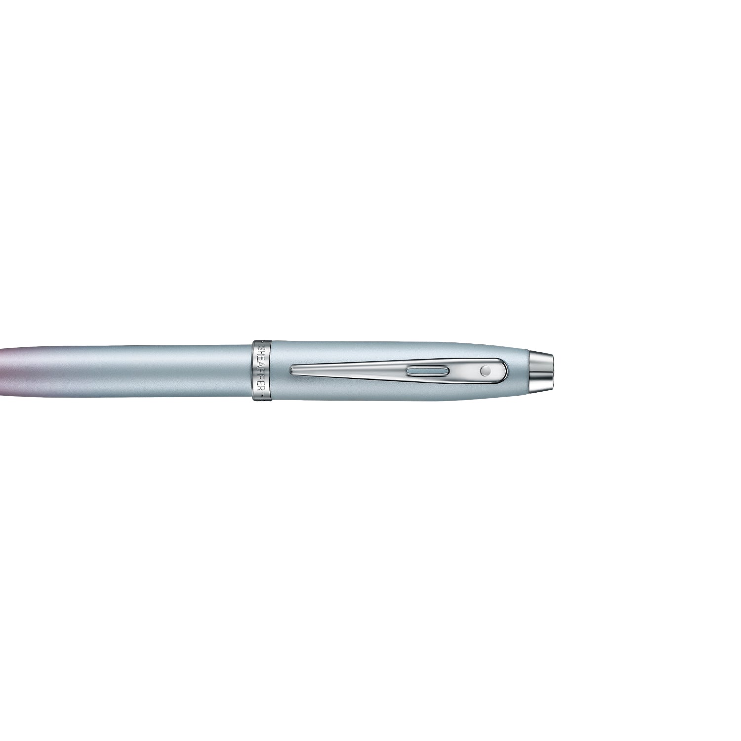 Sheaffer 100 9376 Expressions Blue and Pink Pearlised Gradient Ballpoint Pen with Chrome-plated Trims