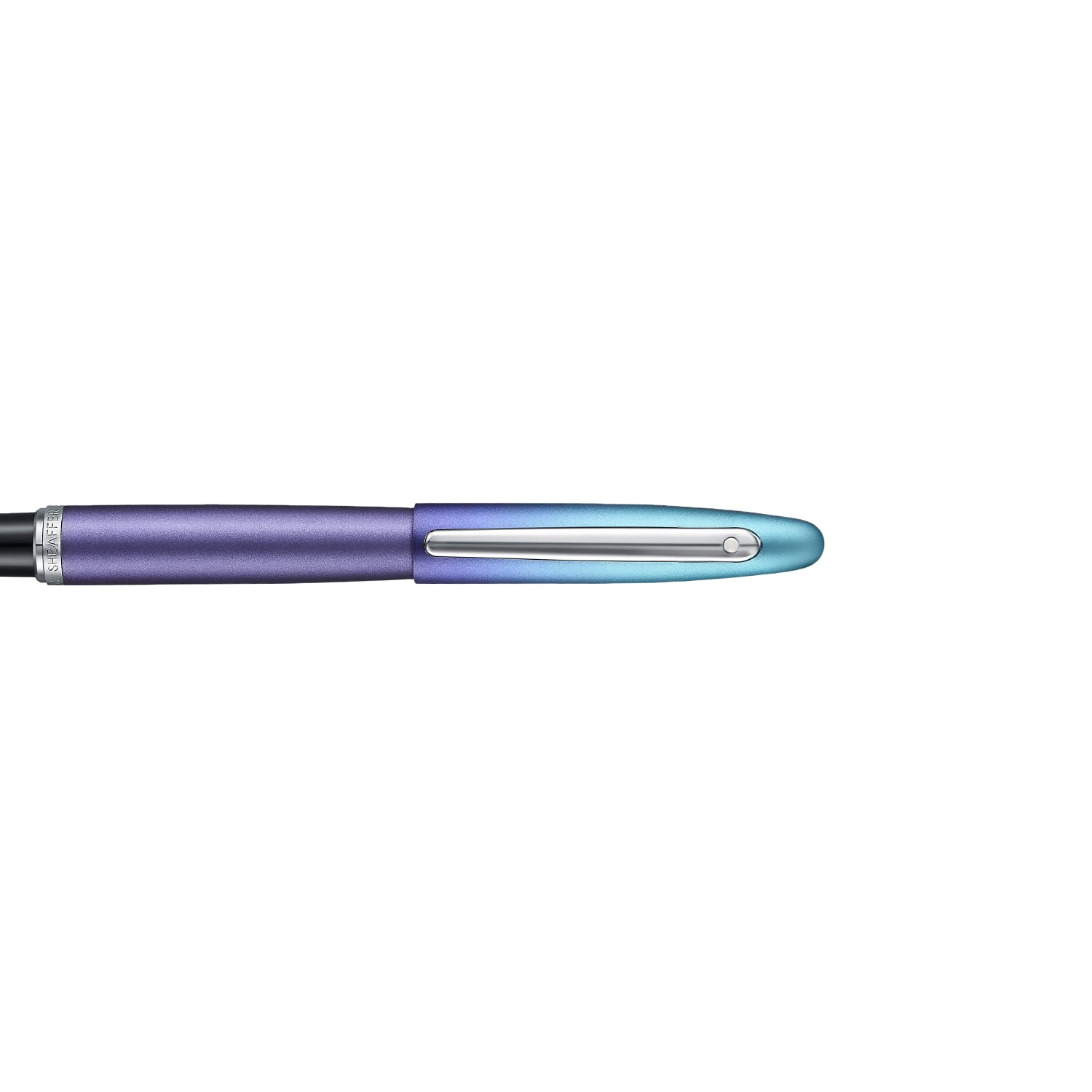 Sheaffer VFM 9430 Expressions Blue and Purple Pearlised Gradient Rollerball Pen with Chrome-Plated Trims