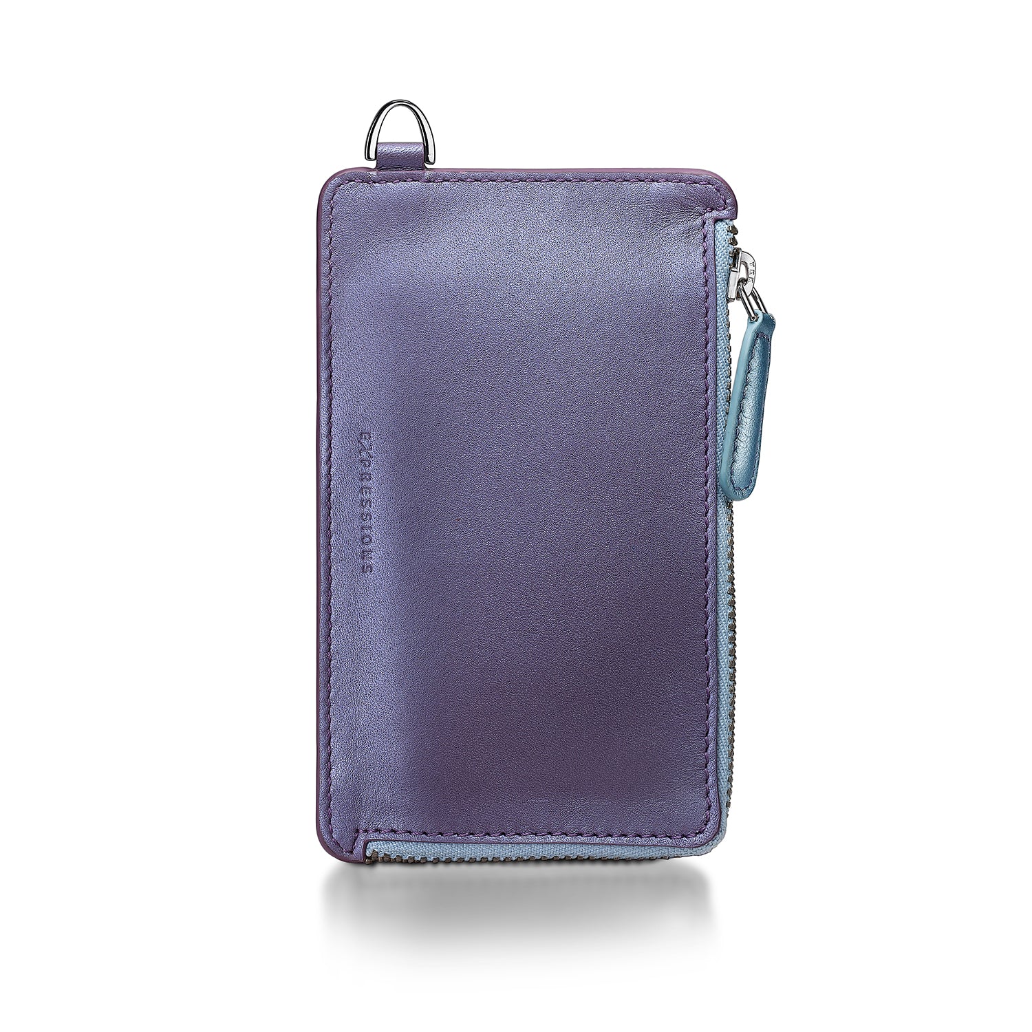 Sheaffer Gift Set ft. Expressions VFM 9430 Blue and Purple Pearlised Gradient Ballpoint Pen with Genuine Leather Card Case