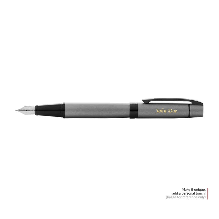 Sheaffer 300 Matte Gray Fountain Pen With Black Trims - Medium