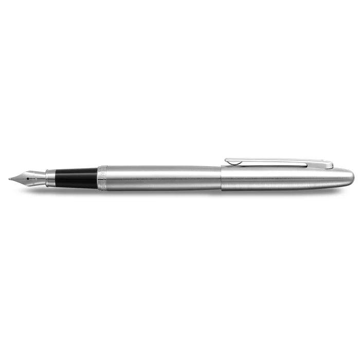 Sheaffer® VFM 9426 Brushed Chrome Fountain Pen With Chrome Trim - Medium