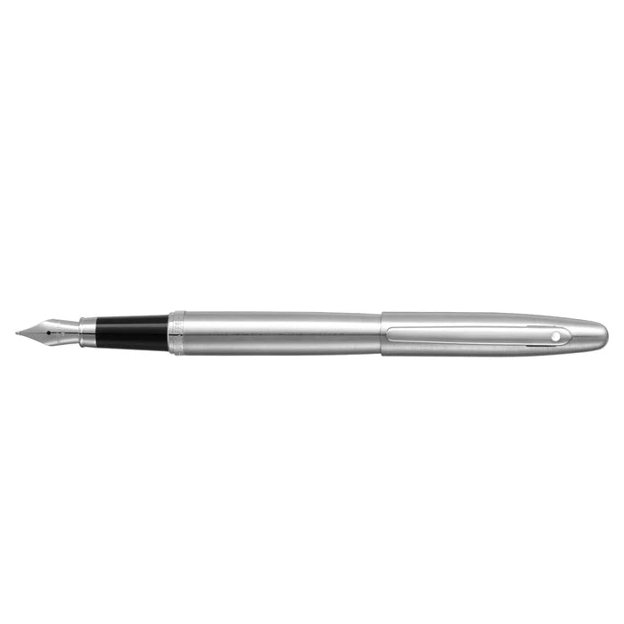 Sheaffer® VFM 9426 Brushed Chrome Fountain Pen With Chrome Trim - Medium