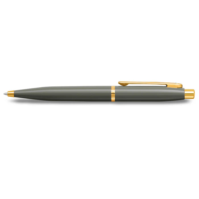 Sheaffer® VFM 9427 Glossy Light Gray Ballpoint Pen With PVD Gold-Tone Trim