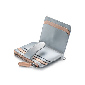 Sheaffer Gift Set ft. Expressions 100 9376 Blue and Pink Pearlised Gradient Ballpoint Pen with Chrome-plated Trims and Genuine Leather Wallet