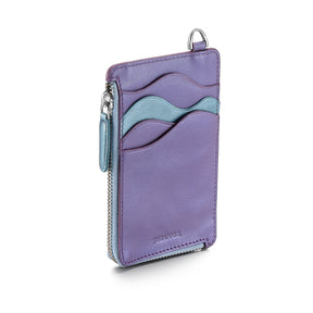 Sheaffer Gift Set ft. Expressions VFM 9430 Blue and Purple Pearlised Gradient Ballpoint Pen with Genuine Leather Card Case