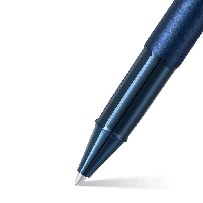 Sheaffer® 100 9371 Satin Blue Rollerball Pen With PVD Blue Trim