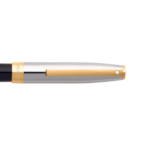 Sheaffer® SAGARIS 9475 Gloss Black Barrel and Chrome Cap Fountain Pen With Gold Tone Trim - Medium