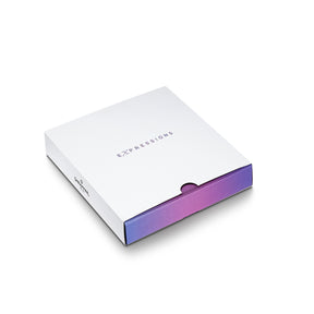 Sheaffer Gift Set ft. Expressions 100 9376 Blue and Pink Pearlised Gradient Ballpoint Pen with Chrome-plated Trims and Small Notebook