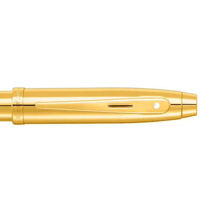 Sheaffer® 100 9372 Glossy PVD Gold Ballpoint Pen With PVD Gold Trim