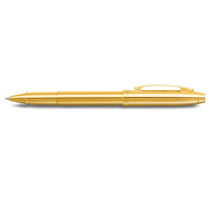 Sheaffer® 100 9372 Glossy PVD Gold Rollerball Pen With PVD Gold Trim