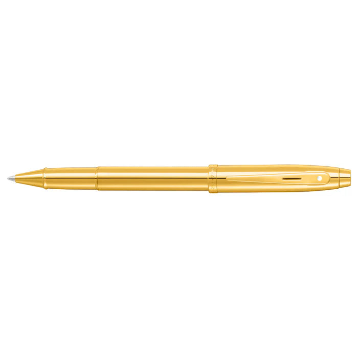 Sheaffer® 100 9372 Glossy PVD Gold Rollerball Pen With PVD Gold Trim