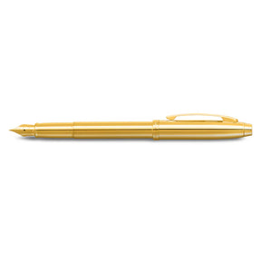 Sheaffer® 100 9372 Glossy PVD Gold Fountain Pen With PVD Gold Trim - Medium