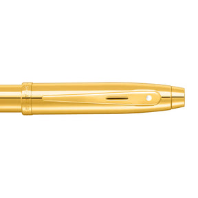 Sheaffer® 100 9372 Glossy PVD Gold Fountain Pen With PVD Gold Trim - Medium