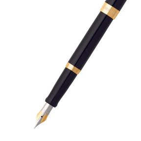 Sheaffer® SAGARIS 9471 Gloss Black Fountain Pen With Gold Tone Trim - Medium