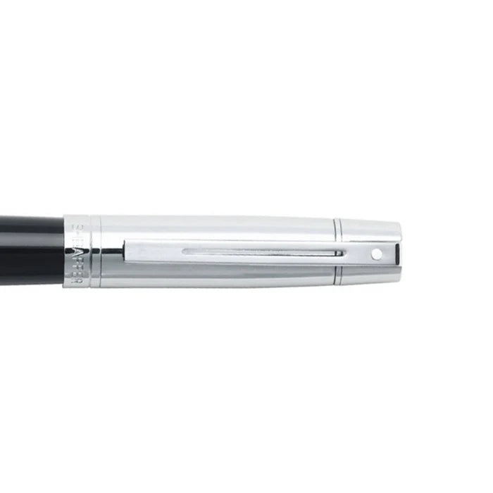 Sheaffer 300 Glossy Black Barrel and Bright Chrome Cap Rollerball Pen