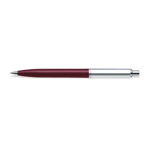 Sheaffer Sentinel Burgandy and Chrome Ballpoint Pen With Chrome Trims