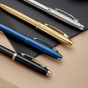 Sheaffer 100 Glossy Blue with Chrome Trims Ballpoint Pen