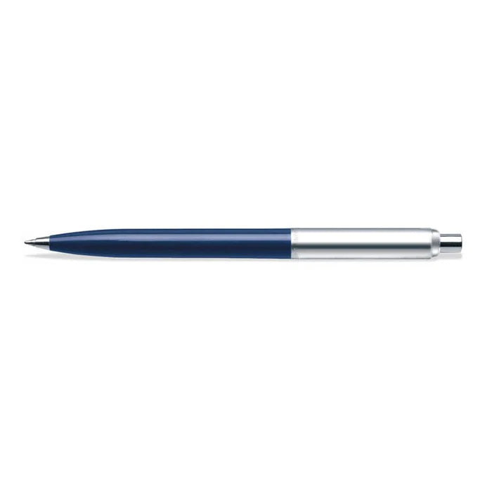 Sheaffer Sentinel Blue and Chrome Ballpoint Pen With Chrome Trims