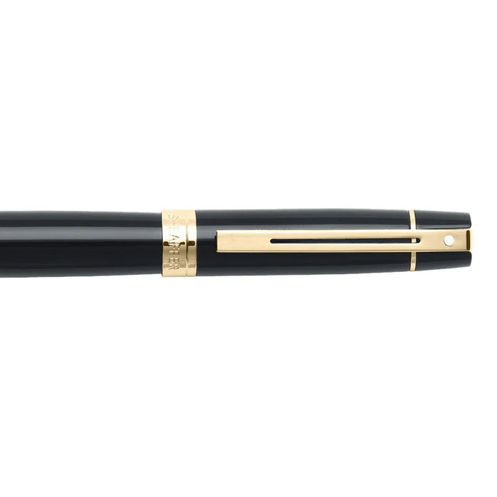 Sheaffer 300 Glossy Black with Gold Trims Rollerball Pen