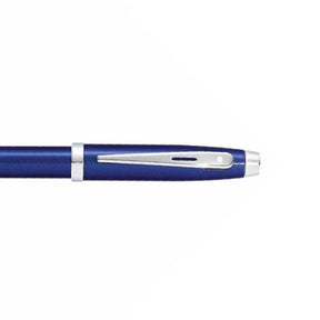 Sheaffer 100 Glossy Blue with Chrome Trims Fountain Pen - Medium