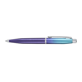 Sheaffer Gift Set ft. Expressions VFM 9430 Blue and Purple Pearlised Gradient Ballpoint Pen with Genuine Leather Card Case