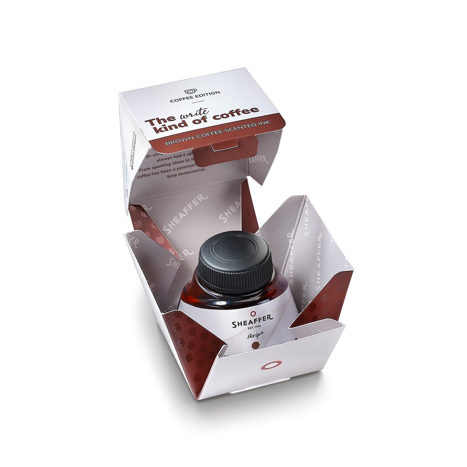 Sheaffer Skrip Bottled Ink, Coffee Brown Scented Ink
