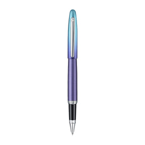 Sheaffer VFM 9430 Expressions Blue and Purple Pearlised Gradient Rollerball Pen with Chrome-Plated Trims