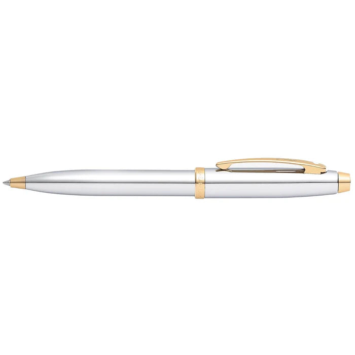 Sheaffer 100 Chrome with Gold Trims Ballpoint Pen