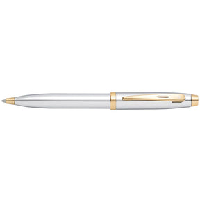 Sheaffer 100 Chrome with Gold Trims Ballpoint Pen