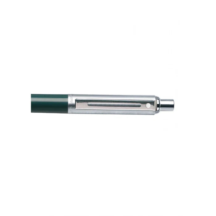 Sheaffer Sentinel Dark Green and Chrome Ballpoint Pen With Chrome Trims