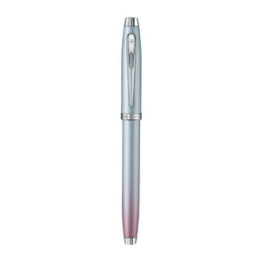 Sheaffer 100 9376 Expressions Blue and Pink Pearlised Gradient Rollerball Pen with Chrome-plated Trims