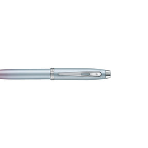 Sheaffer 100 9376 Expressions Blue and Pink Pearlised Gradient Ballpoint Pen with Chrome-plated Trims