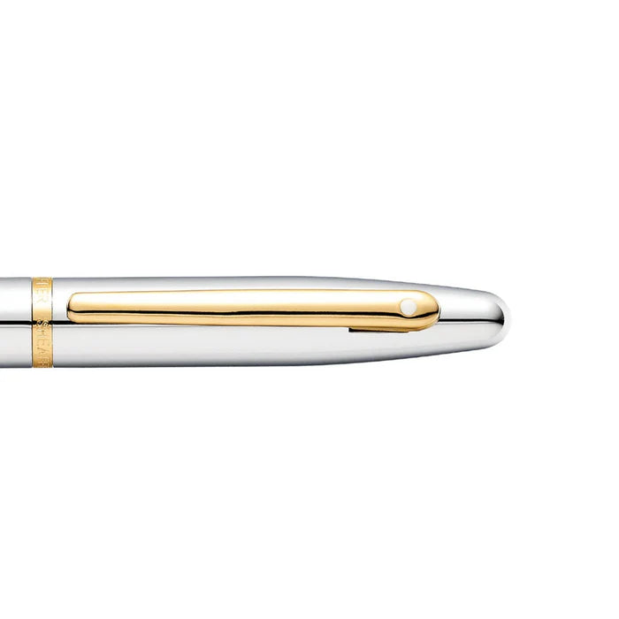 Sheaffer VFM Polished Chrome with Gold Trims Fountain Pen - Medium