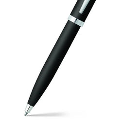 Sheaffer 100 Matte Black Ballpoint Pen With Chrome Trims