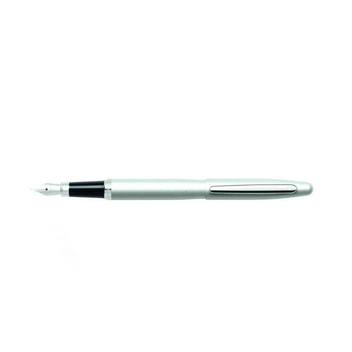 Sheaffer VFM Strobe Silver Fountain Pen With Chrome Trims - Fine