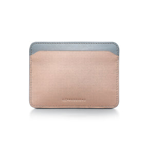 Sheaffer Gift Set ft. Expressions 100 9376 Blue and Pink Pearlised Gradient Ballpoint Pen with Chrome-plated Trims and Genuine Leather Credit Card Holder