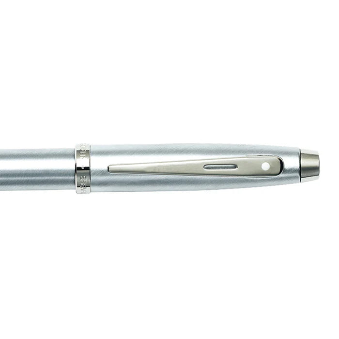 Sheaffer 100 Brushed Chrome With Shiny Chrome Trim Rollerball Pen