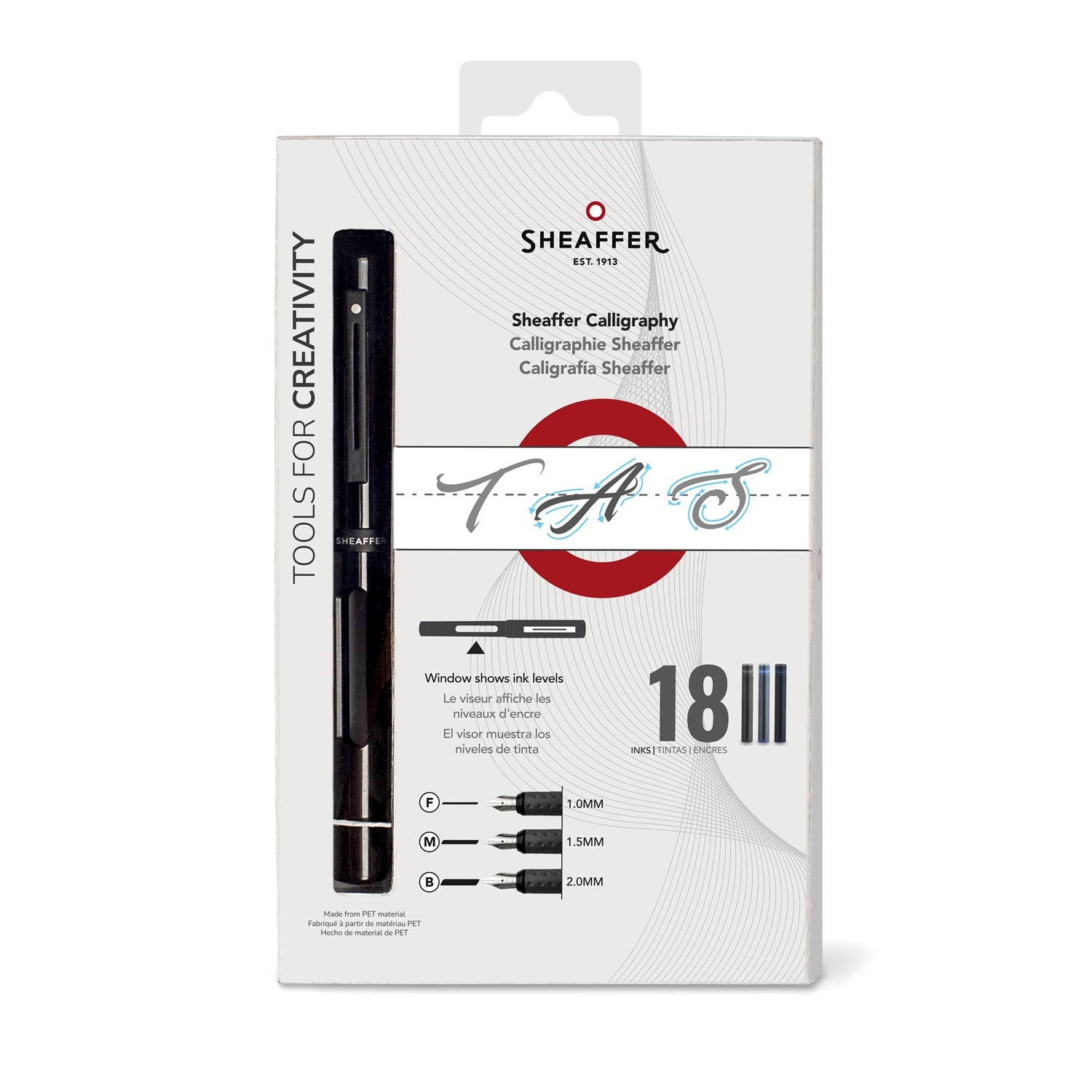 Sheaffer® Calligraphy Matte Black Fountain pen Minikit with Black cap and Matte Black Trim in Hangsell - F, M, B nibs