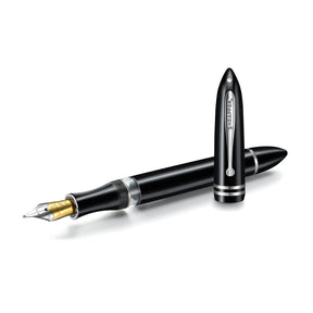Sheaffer Balance III E892 Glossy Black and Chrome Trims Fountain Pen