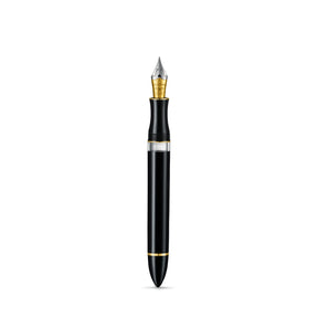 Sheaffer Balance III E893 Glossy Black and Gold Trims Fountain Pen