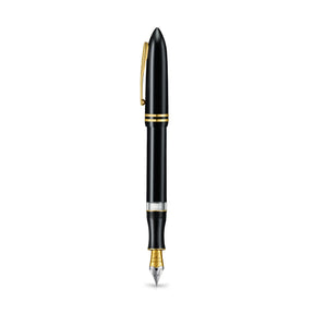 Sheaffer Balance III E893 Glossy Black and Gold Trims Fountain Pen