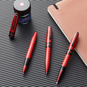 Sheaffer Icon E9111 Metallic Red with Black PVD Trims Fine FP