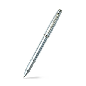 Sheaffer 100 Brushed Chrome With Shiny Chrome Trim Rollerball Pen