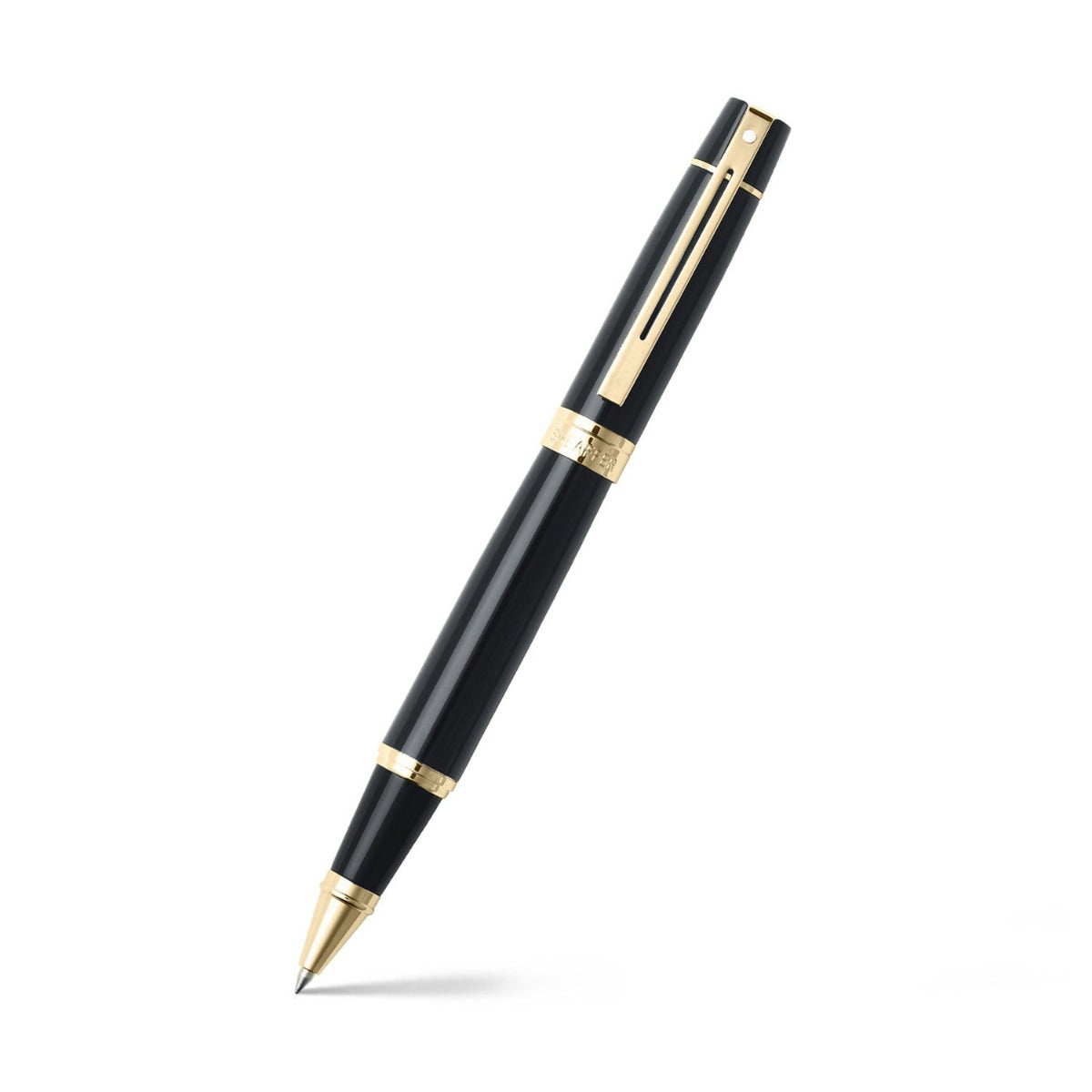 Sheaffer 300 Glossy Black with Gold Trims Rollerball Pen