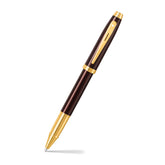 Sheaffer® 100 9370 Glossy Coffee Brown Rollerball Pen With PVD Gold-Tone Trim