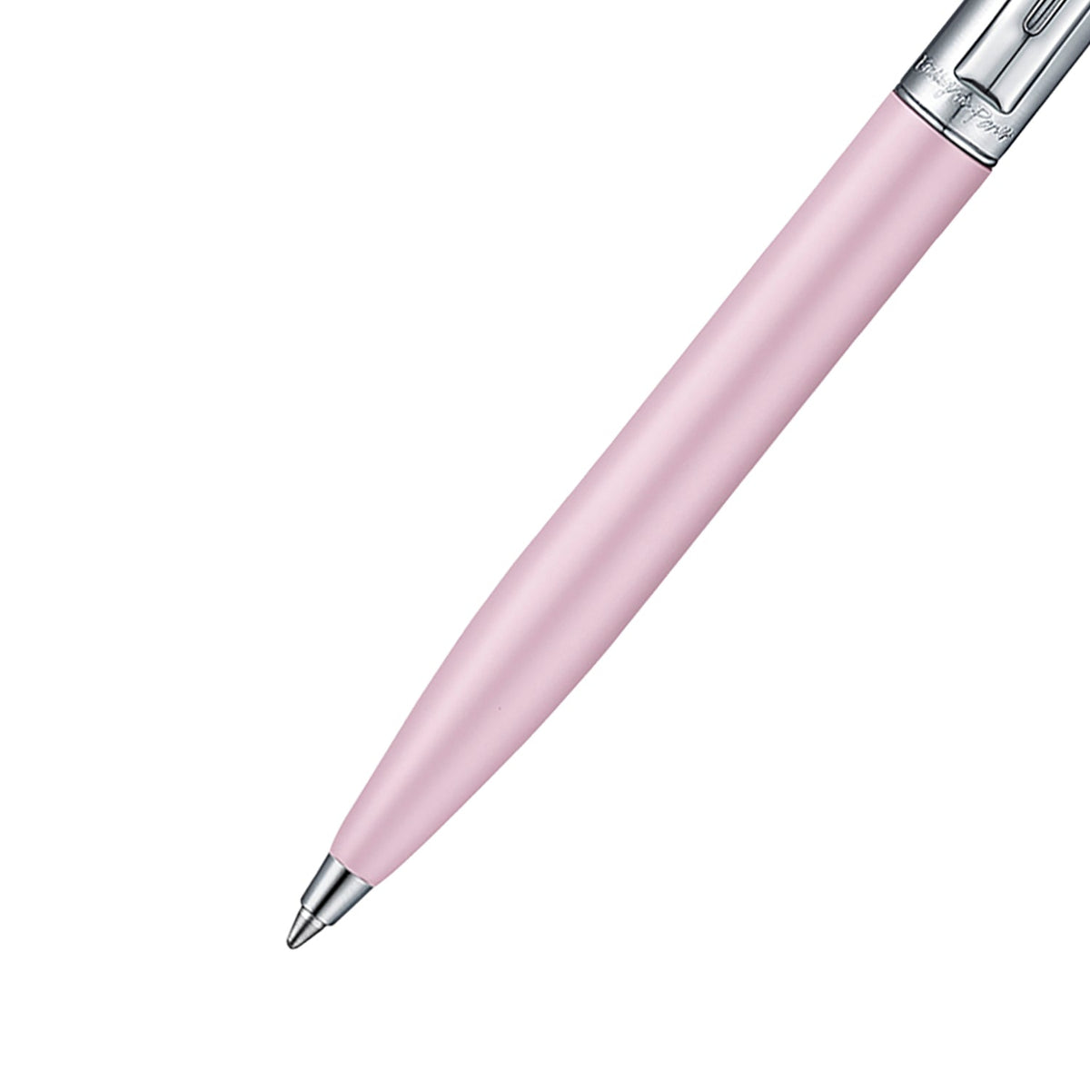 Sheaffer Sentinel Emily in Paris 321 Pink Matte Finish Ballpoint Pen with Chrome-Plated Trims and Bow-Shaped Clip Emblem